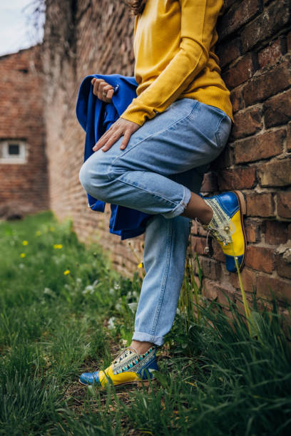 istock Lady wearing modern shoes 1316785697