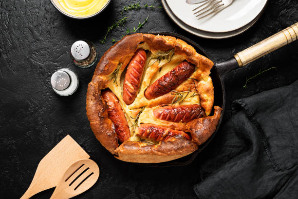 istock Toad in the hole, Sausage Toad, traditional English dish 1316806446