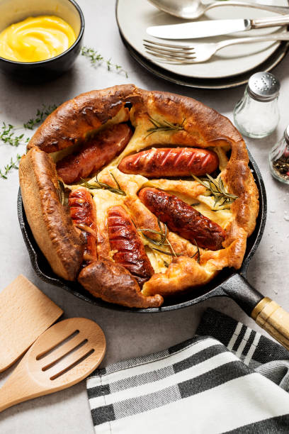 istock Toad in the hole, Sausage Toad, traditional English dish 1316806447