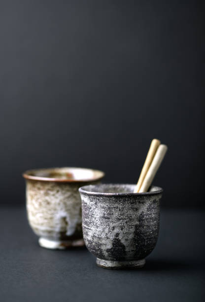 istock Traditional, handcrafted ceramic on dark background. Soft focus. Close up. Copy space. 1316813389