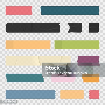 Set of colorful tape slices Royalty Free Vector Image