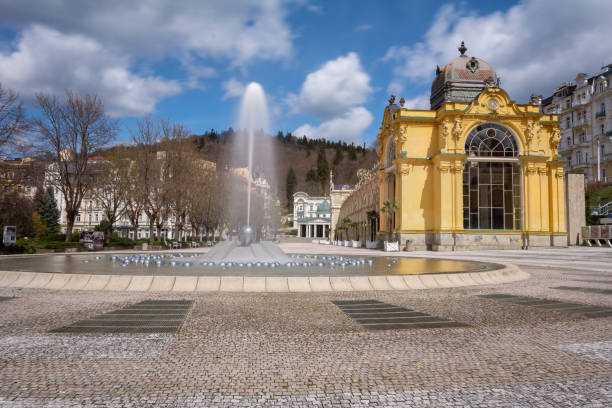 istock Main colonnade and Singing fountain - Marianske Lazne (Marienbad) 1316817867