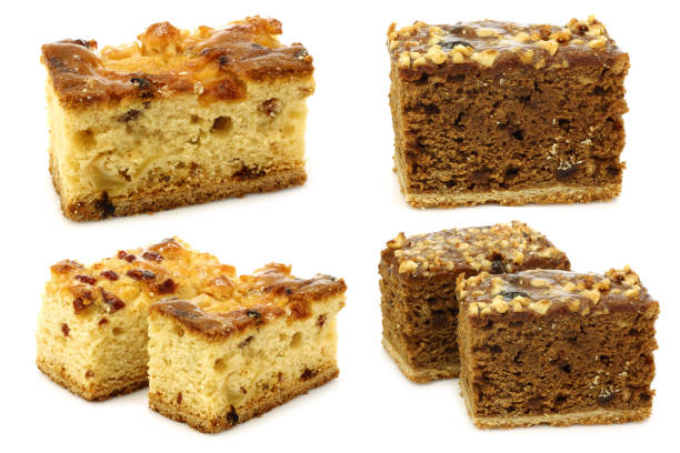 Traditional Frisian glazed cake pieces called \