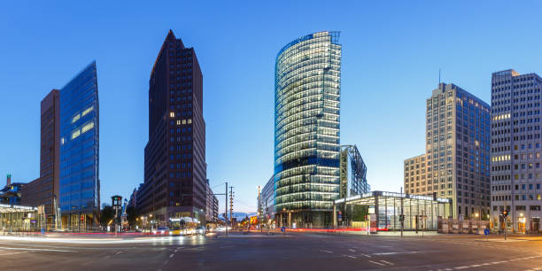 istock Berlin Skyline Potsdamer Platz square panoramic view at night in Germany 1316828687