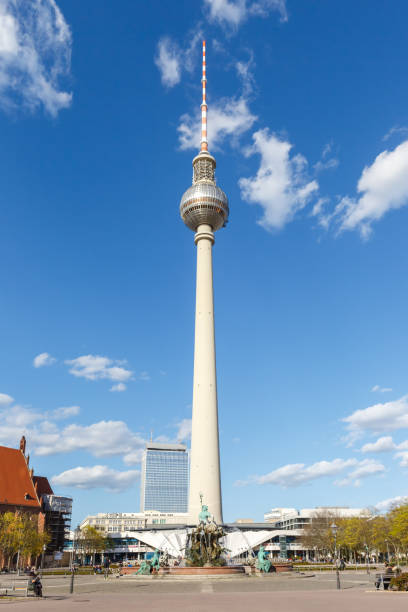 istock Berlin Skyline tv tower Alexanderplatz Alexander square portrait format in Germany 1316829142