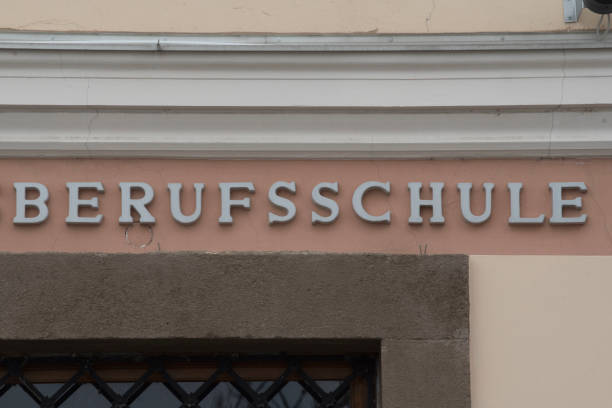 istock vocational school sign in german (Berufsschule) 1316830276