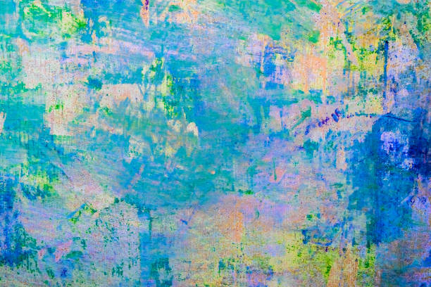 istock Mess Colorful Paint on Concrete Wall 1316833881