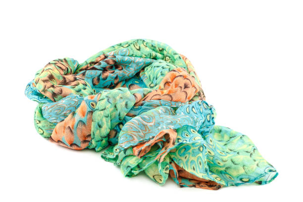 istock Colored shawl scarf isolated on white background 1316840519