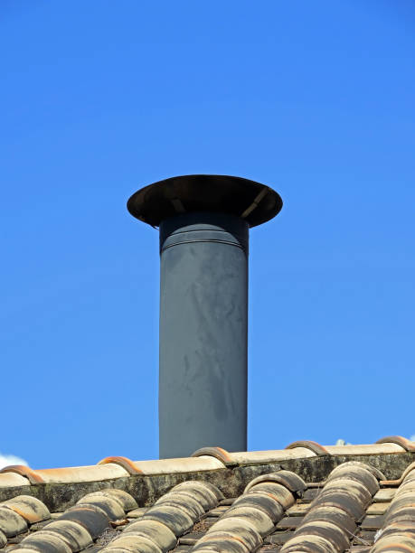 istock Metal chimney detail 1316842970