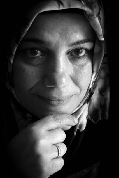 istock Turkish woman portrait with headscarf 1316843202