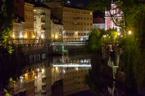 istock A night view on a river Ljubljanica 1316843925