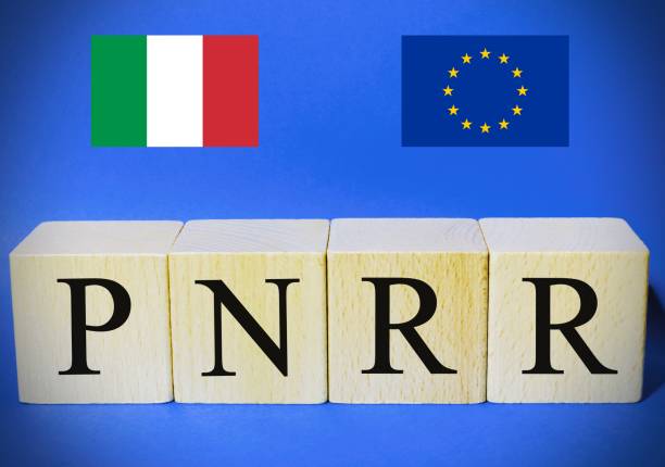 концепция pnnr - italy finance debt crisis стоковые фото и изображения