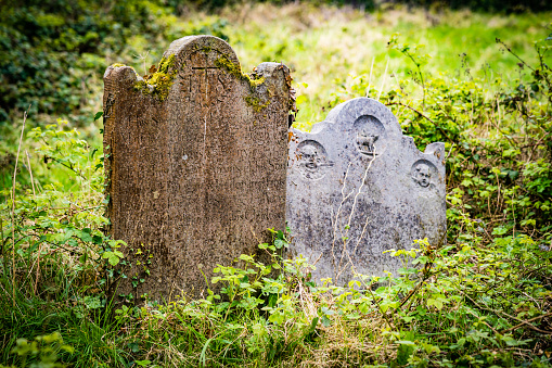 Tombstones in a cemetery in Charleston, South Carolina