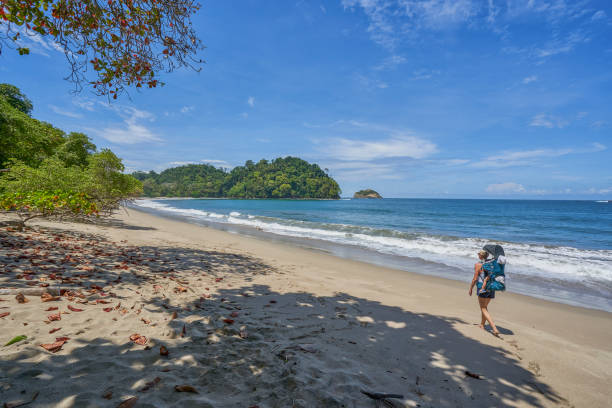Wild Untamed Coastal Beauty of Manuel Antonio National Park on the Pacific Coast of Costa Rica Wild Untamed Coastal Beauty of Manuel Antonio National Park on the Pacific Coast of Costa Rica pacific coast stock pictures, royalty-free photos & images