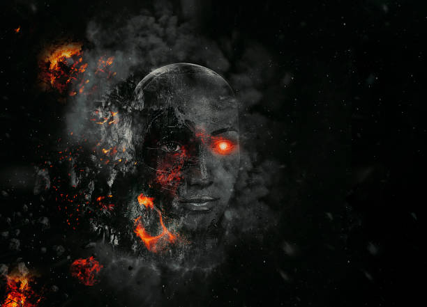 istock Cyborg Woman - Humanoid 1316847573