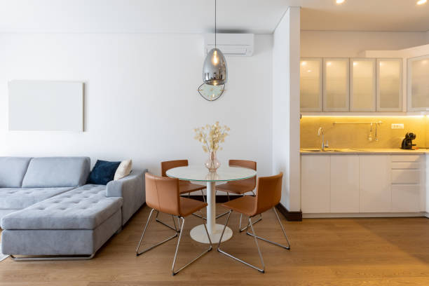istock Kitchen and living room, apartment interior 1316849497