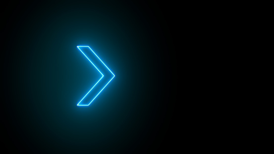 3d Rendering Of Glowing Neon Arrows On A Black Background Can Be Used To  Create A Variety Of Presentations Stock Photo - Download Image Now - iStock