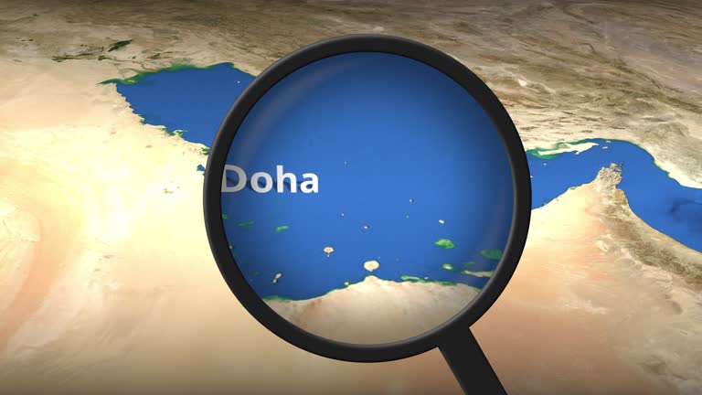 Doga Map 90+ Doha Map Stock Videos and Royalty-Free Footage - iStock
