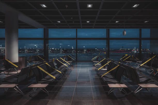 istock Airport waiting room, quarantine 1316866655