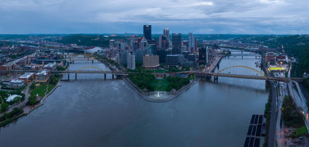 istock Panorama aerial view of downtown Pittsburgh. 1316866941