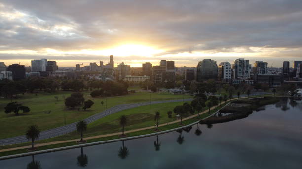 Sunrise at Albert Park Sunrise at Albert Park albert park photos stock pictures, royalty-free photos & images