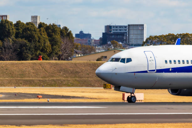 istock Airplane running on the runway 1316876034