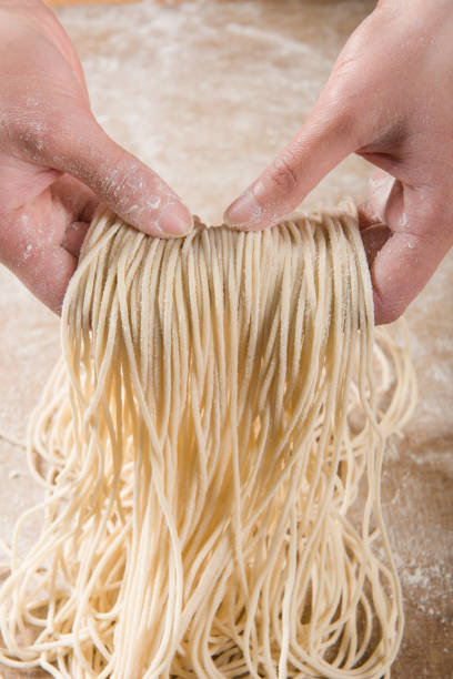 istock Raw Asian Ramen Noodle Texture 1316876555