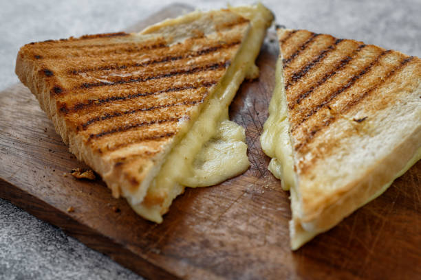 istock Sandwich with grilled white bread and cheese 1316877909