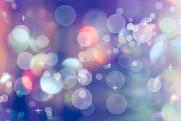istock Abstract blue color bokeh background. 1316891119