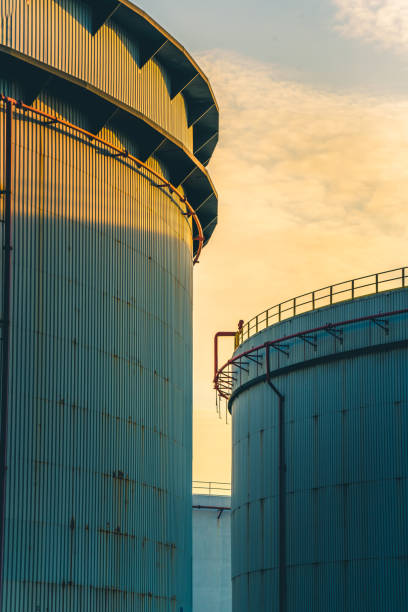 istock Petrochemical plant at sunlight 1316892124