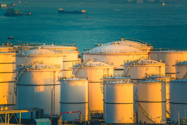istock Petrochemical plant at sunlight 1316892588