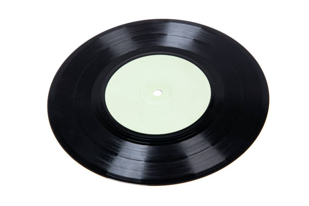 istock Old vinyl disc isolated on white. Old vintage vinyl record. 1316899302