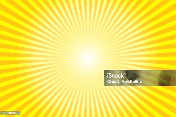 Summer Rays Background Abstract Background With Sun Ray Summer Vector Illustration Stock ...