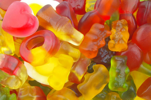 istock Assortment of gummy candies as background 1316906441