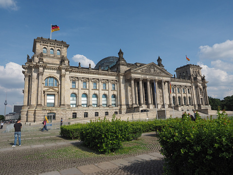 Berlin, Germany - Circa June 2016: Reichstag houses of parliament