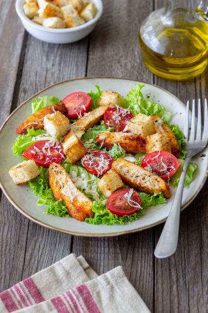 istock Caesar salad with chicken. Healthy eating. Diet. Recipes. 1316907937