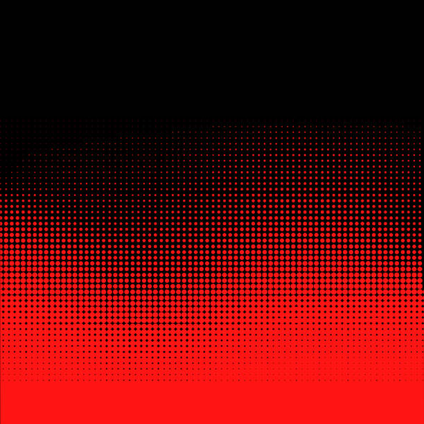 Abstract black and red halftone background for corporate design, cover brochure, book, banner web, advertising, poster vector art illustration