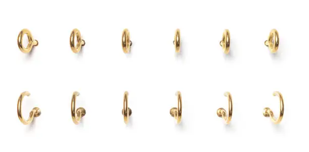 Photo of Screw Hooks from different perspectives on a white background