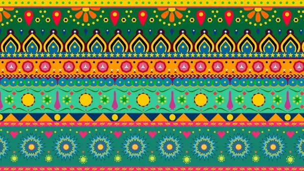 Vector illustration of Desi Indian Pattern