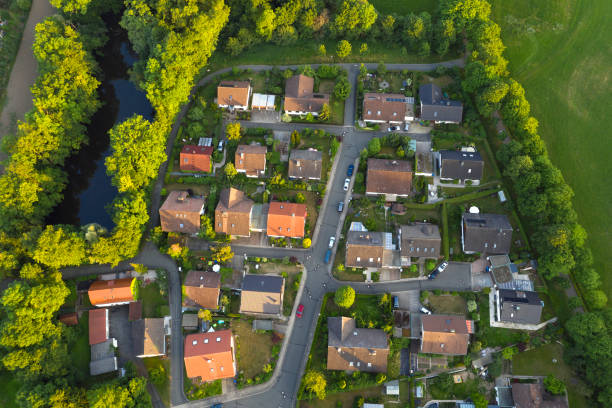 istock Traditional houses, bird's eye view 1316915928