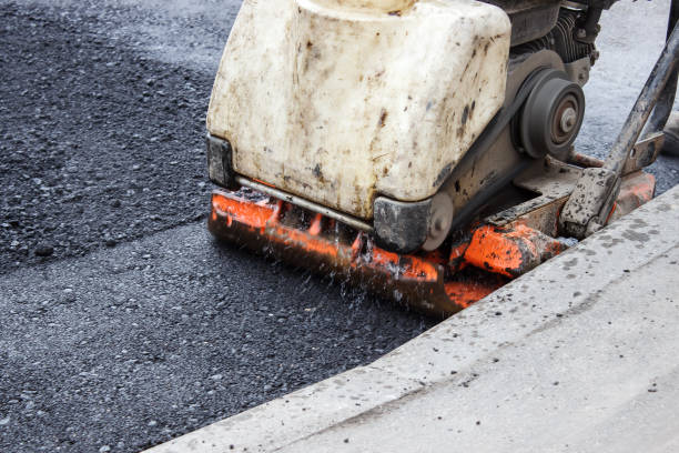 istock asphalt rammer. laying the road surface 1316921631