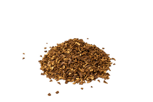 istock Heap of instant sublimated coffee isolated on white background. 1316921642