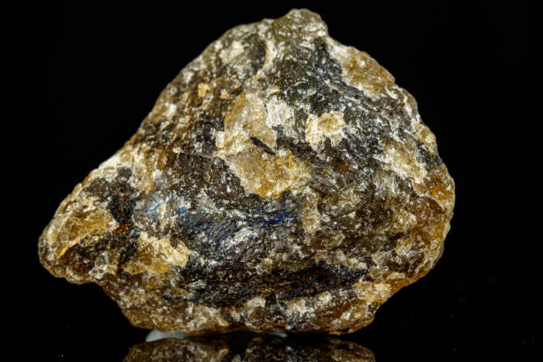 istock macro mineral stone Labradorite on a black background 1316926724