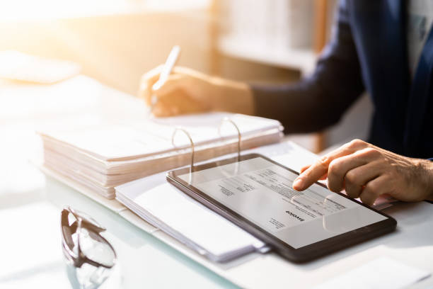 istock Accountant Calculating E Invoice Tax Bill 1316932958
