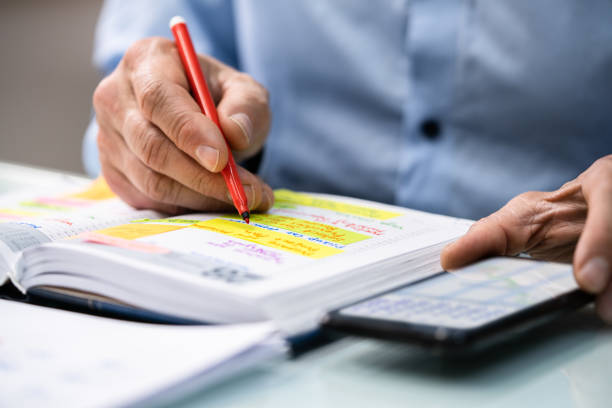 istock Calendar Schedule Plan In Paper And 1316933067