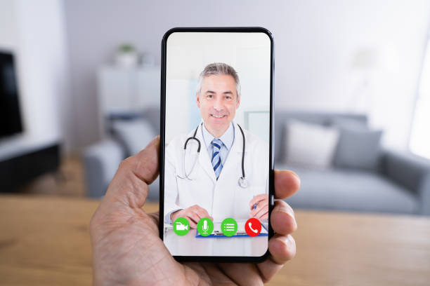 istock Online Medical Doctor Video Chat And Webcast 1316933889