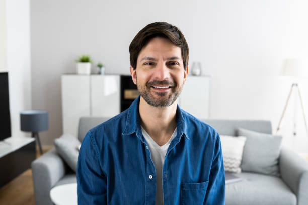 istock Happy Man Video Conference Webinar Portrait 1316936505