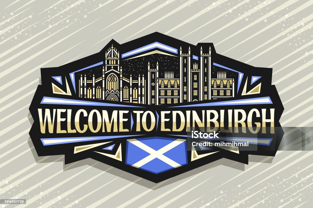 Edinburgh Sign Vector Sign For Edinburgh Stock Illustration - Download Image Now ...