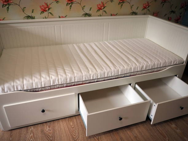 istock Bed for sleeping, details and close-up. 1316939262