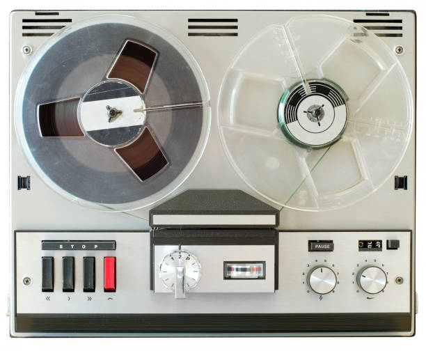 Vintage reel to reel tape recorder, open reel audio recorder. Vintage audio gear, a real Hipsters favorite. Vintage reel to reel tape recorder, open reel audio recorder. Vintage audio gear, a real Hipsters favorite. reel to reel tape stock pictures, royalty-free photos & images